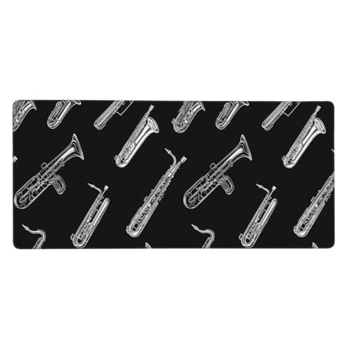 Grand tapis de souris de jeu vintage blanc pour clavier PC et portable
