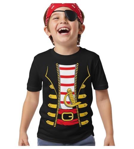 Camiseta pirata juvenil para niños y niñas
