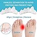 Silicone Toe Spacers Big Toe Straightener for Feet Correct Toes Yoga Toe Straightener for Correct Toe Alignment Hammer Toe Corrector Toe Spreader Foot Stretcher (5 Holes, 4 Beige)