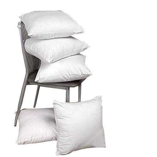 Image of THE HOME STYLE Cotton Vaccum White Cushion Fillers (20 x 20 INCH, Set of 5)