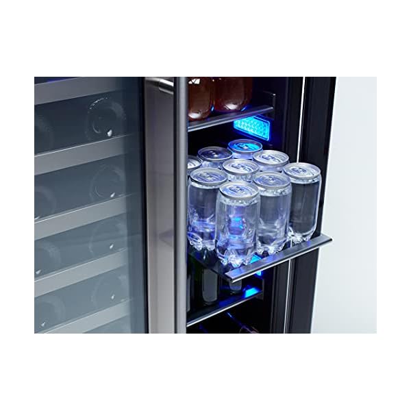 Zephyr 24″ Wine Fridge & Beverage Refrigerator Dual Zone Under Counter