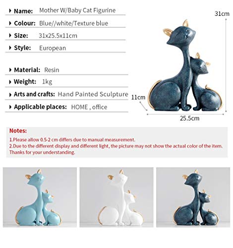 Statue de chat en résine pour décorer votre salon et bureau stylé - 2