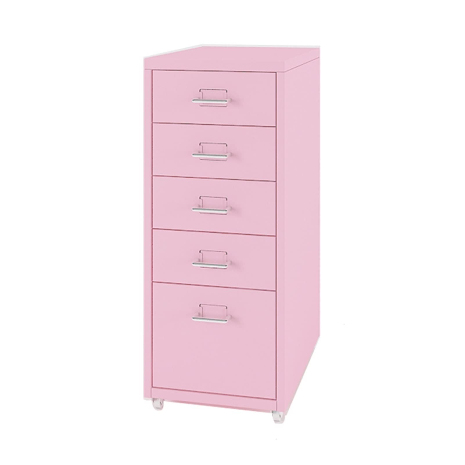 YNIYUJKL File Cabinet 5 Drawer Mobile File Cabinet Drawer Cabinet Office Vertical Filing Cabinet Household Mobile Storage Cabinet Office Cabinet,D