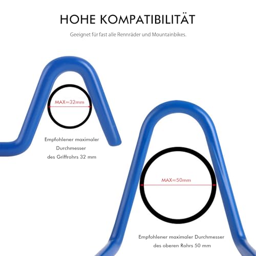 Mimoke Bike Lenkerhalter - Stabilisator Fahrrad für Wartung Reparatur Arbeit Stand verhindern Vorderrad drehen auf Fahrrad Wand Aufhänger
