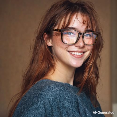 Image of VISOONE Blue Light Blocking Glasses Square with Anti Computer Glare for Gaming Women and Men MONTANA