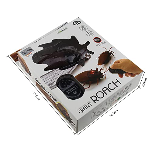 Tipmant Rc Cockroach Remote Control Car Vehicle Animal Toys Electronic Realistic Fake Big Insect Bug Glowing Eyes Kids Gift #TOP6