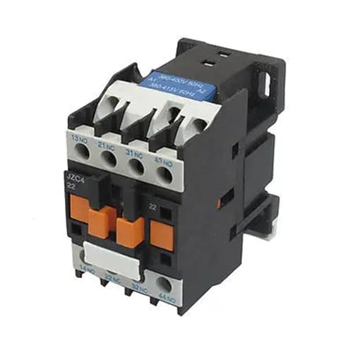 Contacteur CA JZC4-22 380V-415V 20A 3P triphasé 2NO 2NC pour commande industrielle
