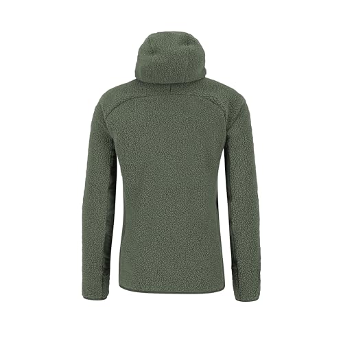 Sudadera forro polar Karpos con capucha estilo retro ochenta color Thyme 2