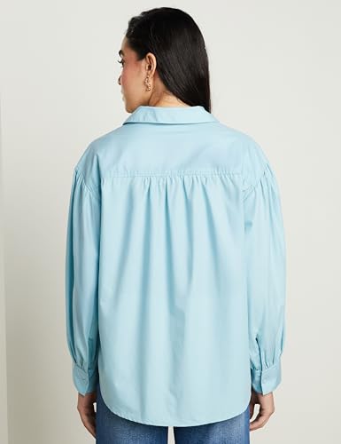 Image of Symbol Premium Women's Oversized Smart Casual Cotton Shirt (Available in Plus Sizes)