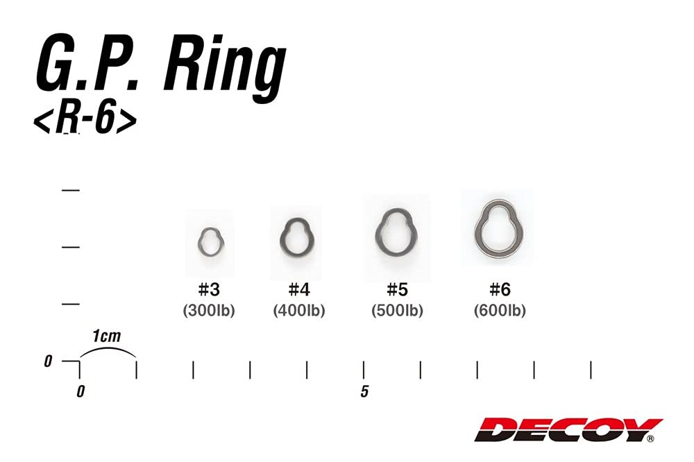 Decoy R-6 GP Ring Super Strong and Small Solid Rings Size 4 (5045) 4989540815045