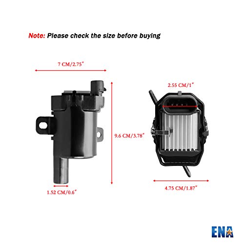 image for ENA Round Ignition Coils Pack of 8 Compatible with Chevy Silverado 150