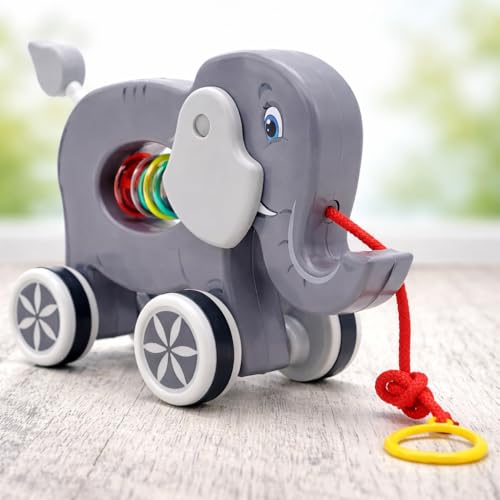 Image of Storio Pull Along Toy for Toddlers - Lion| Cute & Colorful Baby Pull Toy with Attractive Design | Developmental Learning for 1+ Year Old Boys & Girls | Durable, Safe & Non-Toxic