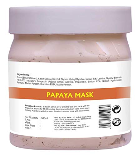 Image of Pink Root Cocoa Butter Cold Cream 500gm with Papaya Mask 500gm