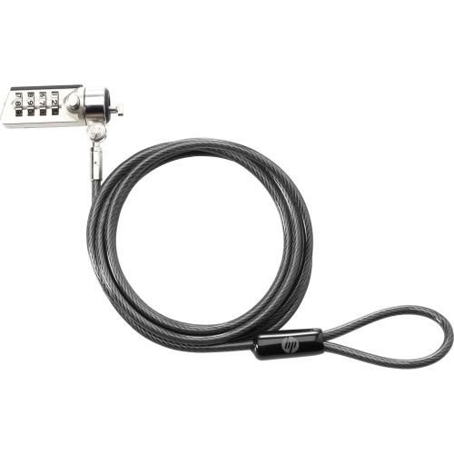 HP T0Y15AA Combination Lock - Security Cable Lock - 6 ft - for Mobile Thin Client mt22, ProBook 430 G7, 44X G7, 45X G7, ZBook Firefly 14 G7, 15 G7