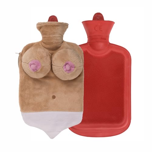 Bouillotte avec seins en peluche rose viande pour le futur marié à la fête chaude enterrement de vie de garçon gadget adulte 18+