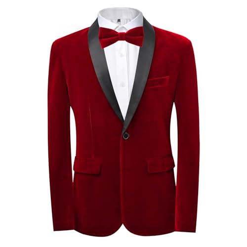 Men's 2 Piece Tuxedo Suits Set Slim Fit Velvet Suit Party Dinner Blazer & Pants for Prom Wedding2