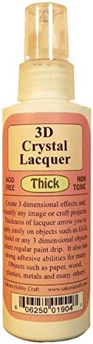 SAKURA HOBBY CRAFT 3D Crystal Lacquer Thick, 4-Ounce