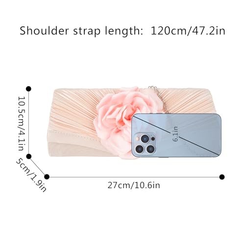 Image of Goclothod Evening Clutch Handbag Women Fashion Crossbody Shoulder Bag Chain Purse