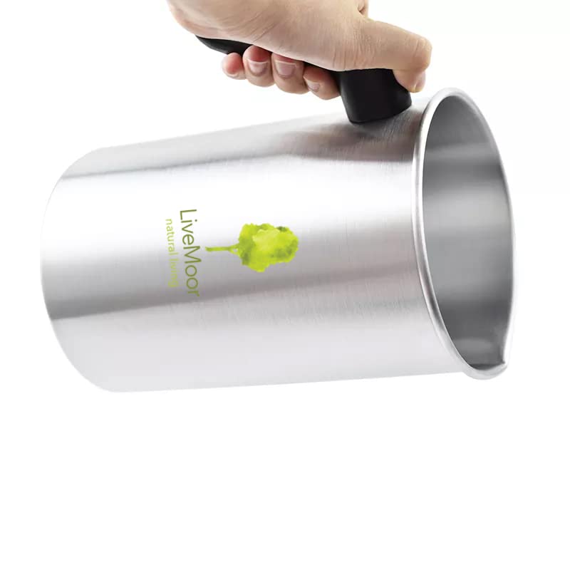 LiveMoor - Aluminium Pouring Jugs - 1.2L & 3L (3L Aluminium Jug x 5)