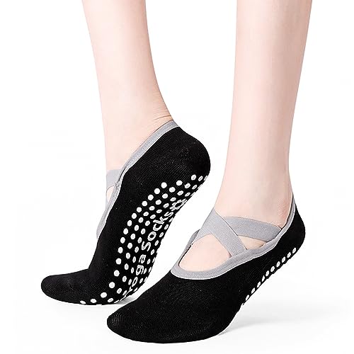 Image of Yoga Socks-Non Slip Grip for Women,One Size Fitness Sport Sock Dance of Socks