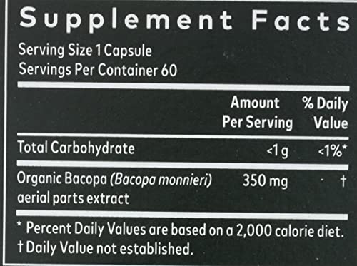 Gaia Herbs Bacopa - Brain And Cognitive Support Herbal Supplement - Made With Bacopa (Bacopa Monnieri) To Help Support A Thriving Mind - 60 Vegan Liquid Phyto-Capsules (Up To 60-Day Supply) #TOP2
