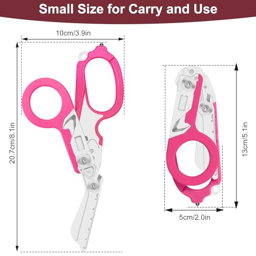 Image of 6-in-1 Heavy-Duty Emergency trauma shears|Folding Emergency Shears| | Multifunctional Life-Saving Tool|Suitable for Emergency Rescue|Outdoor Exploration|DIY Construction and Maintenance|