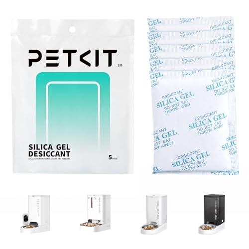 PETKIT Replaced Desiccant Bags for All Automatic Cat Dog Feeders -5 Packs, Pet Feeder Replaced Desiccant, Fresh Keeping