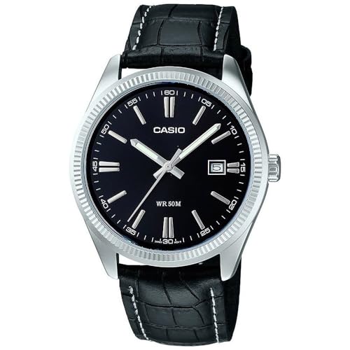 Casio HerrenArmbanduhr Analog Quarz Leder MTP-1302PL-1AVEF