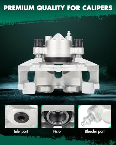 Image of SCITOO Front Brake Caliper With Bracket 19B3117, 19B3116 Compatible For Ford Escape 2005-2009, For Mazda Tribute 2005 2006 2008 2009, For Mercury Mariner 2007-2009