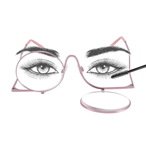 JOOX Gafas de maquillaje, lente giratoria, gafas de maquillaje para los ojos para mujeres, gafas de lectura para maquillarse, agranda los detalles de los ojos