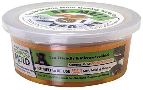 ComposiMold Food Contact Safe 10 Ounce. Reusable Molding Material, Re-heat To Re-use