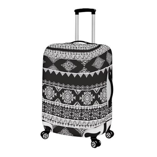 Luggage Covers For Suitcase Suitcase Cover Protector Fit 25-28 Inch Cute Luggage Cover Set Print Luggage Covers for Suitcase Black Design
