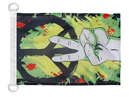 AZ FLAG Peace Graffiti Nautical Flag 18'' x 12'', Peaceful flags 30 x 45 cm, Banner 12x18 in for boat — image 1