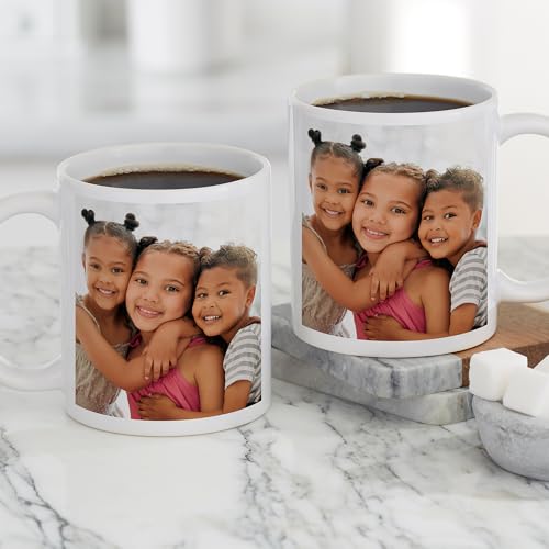 Taza personalizada de cerámica blanca 15 oz miniatura 3
