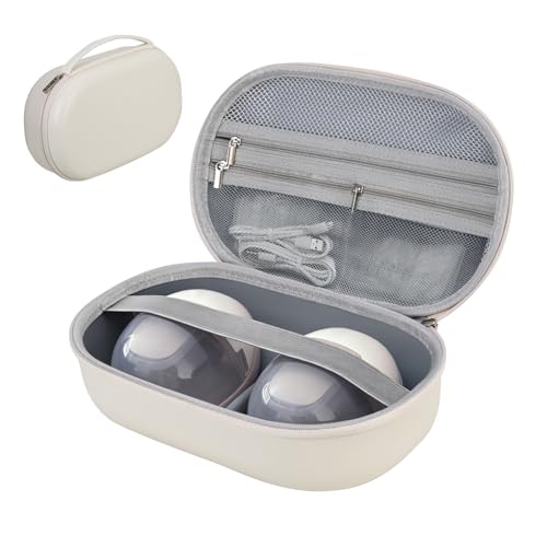 Wearable Breast Pump Bag, Carrying Case Compatible with Eufy Breast Pump, Portable Breast Pump Storage Bag for Momcozy Willow Medela and Most Breast Pumps, Hold 2 Pumps, Ideal for Going Out and Travel