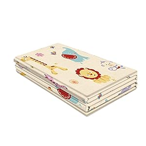 Babyspeelmat, opvouwbaar, kruipmat, XPE-materiaal, speelkleed voor baby’s, zuigelingen en peuters, 100 x 180 cm