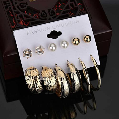Plated Necklace and Earrings Set for Women (Style 7)