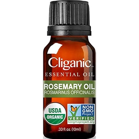 Cliganic, 100% Pure Essential Oil, Rosemary Oil, 10ml Cover