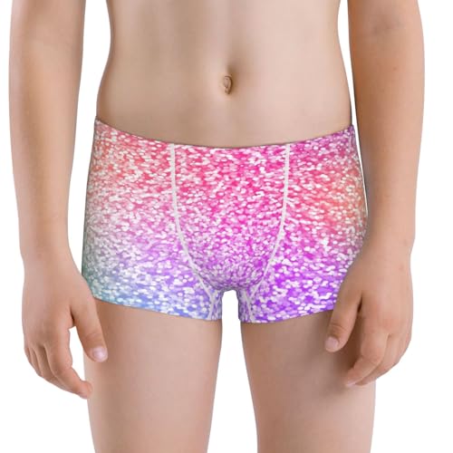Boys' Cotton Boxer Brief Soft Underwear-Colorful Glitters - Main Image