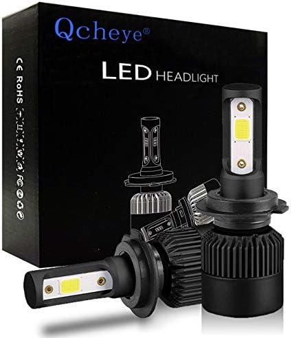 LED Headlight Bulbs All-in-One Conversion Kit - H7 2Pcs 8000Lm 6000K Cool White with Super Bright - 2 Year Warranty
