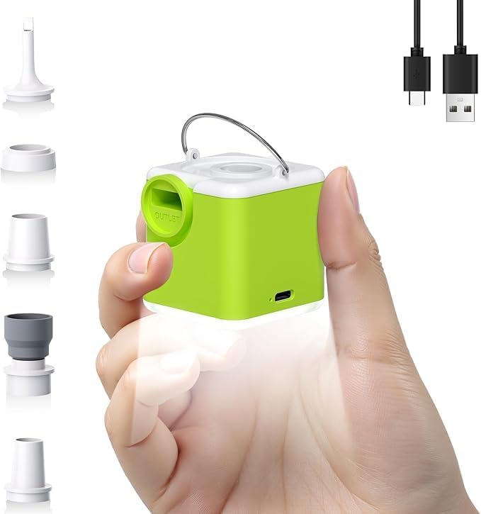 mini air Pump for inflatables Green