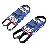 MOCA 5PK940 & 5PK1365 2 Pcs EPDM Serpentine Belts fits 2000-2005 for Mitsubishi Eclipse 2.4L, 1999-2003 for Mitsubishi Galant 2.4L 2351CC l4 Gas SOHC Naturally Aspirated