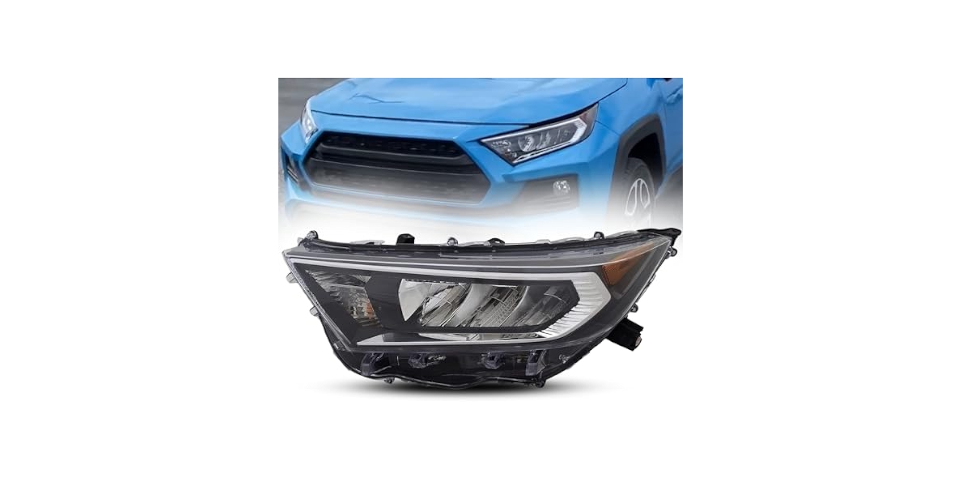 TOYOTA RAV4 アドベンチャー 2019年式 純正ヘッドライト USヘッドライト 2019-2021トヨタRAV4ブラックベゼルLEDヘッド