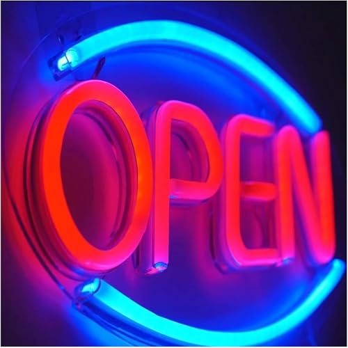 Néon LED Open panneau lumineux 40cm à intensité variable pour soirée chaleureuse - 5