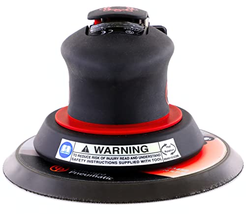 Chicago Pneumatic CP7255E - Air Random Orbital Sander Tool, Home Improvement, Woodworking Tools, Polisher, Sanding Tool, Hook & Loop, Non-Vacuum, 6 Inch (150 mm), 0.28 HP / 210 W - 12000 RPM, One Size, Factory