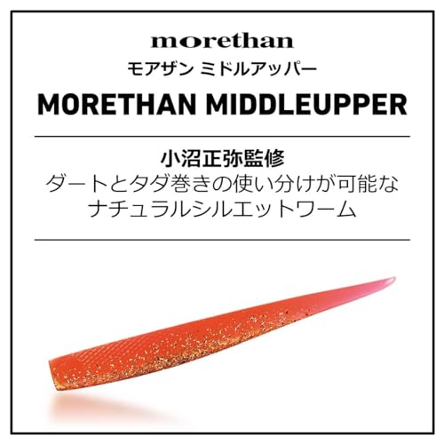 Daiwa Sea Bass Wind Worm Morethan Middle Upper 4.2 Inch Silver Powder Glow Chart Lure