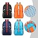 25L Foldable Backpack for Hiking, Camping, Travel & Gym – Nylon Splash-Proof Bag with Breathable Shoulder Straps, 180g（Orange）