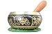 4" Meditation 8 Lucky Symbols Singing Bowl with Wooden Mallet and Cushion