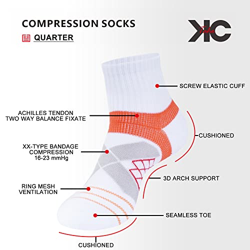 Image of Arch Support Socks - Light Compression Cushioned 4-Pack for Men & Women