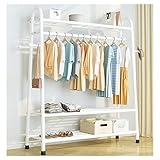 Platzsparend: Die Größe des Kleiderbügels beträgt 135 x 41 x 160 cm, was sich sehr gut zum Ordnen von Schuhen und Mänteln eignet. Dieser Kleiderbügel kann im Flur, Wohnzimmer, Schlafzimmer, Büro, Besprechungsraum, Schlafsaal, Hotel usw. platziert werden. Wohnung usw. Dies ist ein sehr nützlicher Kleiderbügel, perfekt für schmale Gänge.
